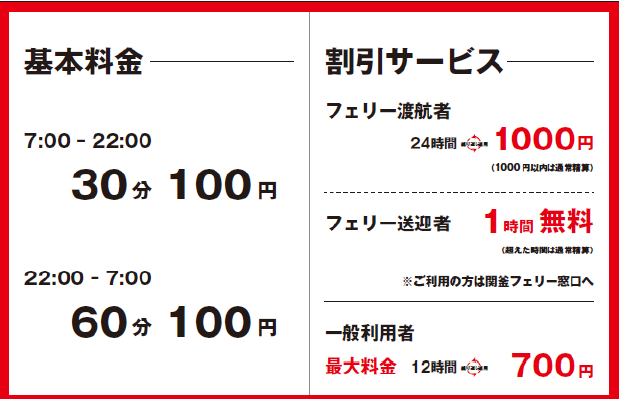 下関港駐車料金