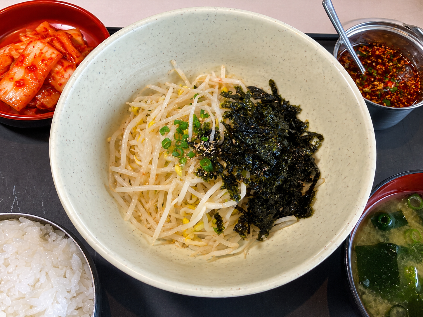 もやしビビンバ定食